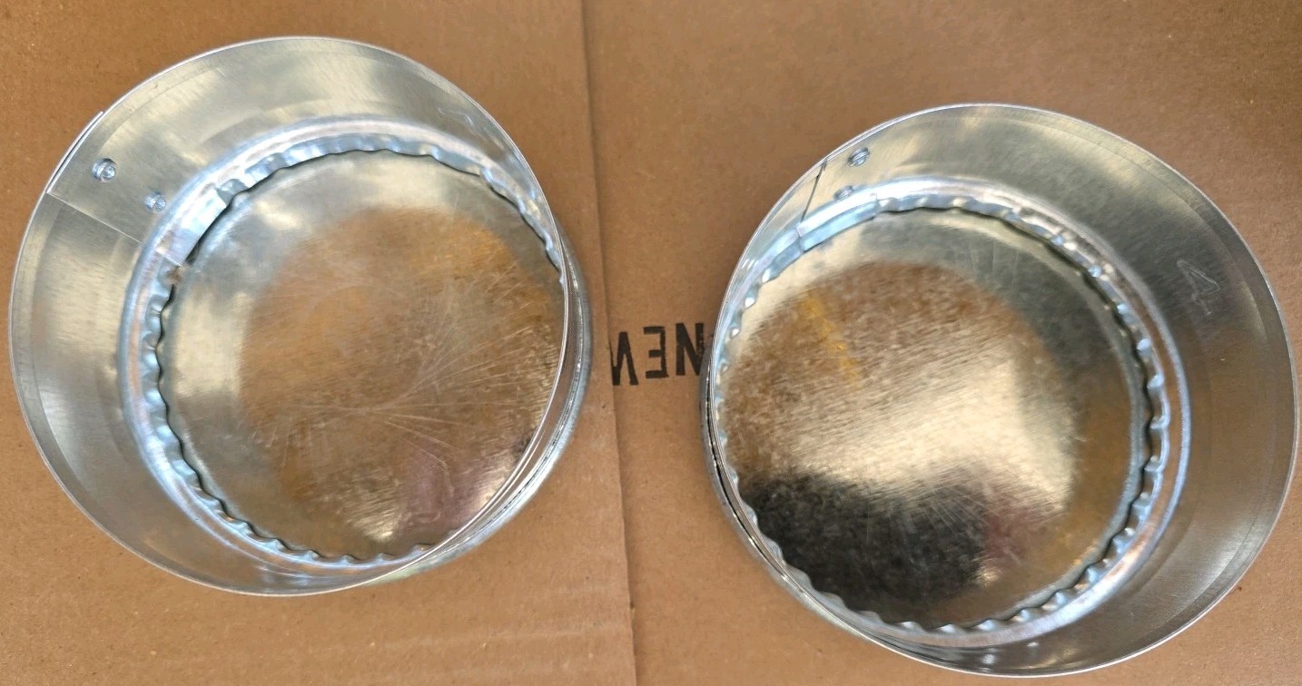 Master Flow 4 in. Round Duct Cap (2PK)