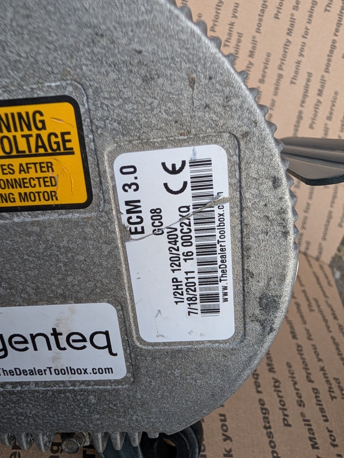 Genteq ECM Furnace Blower Motor 5SME39HXL3020