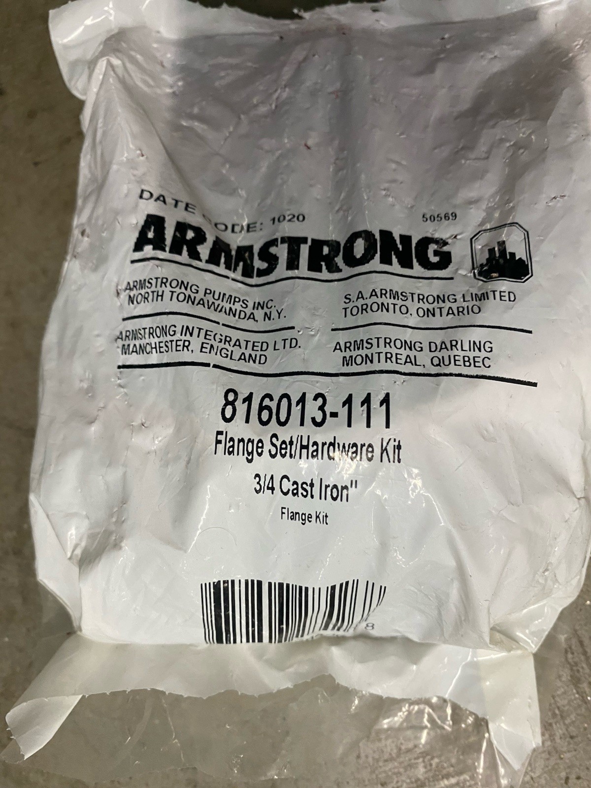 Armstrong Pumps 816013-111 3/4 in. Cast Iron Circulator Flange Red