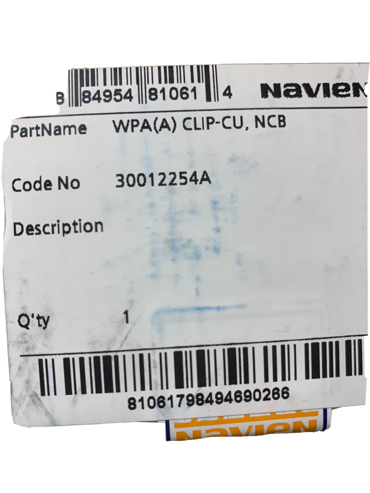 Factory Sealed Navien #30012254A Primary H/E Outlet Adapter