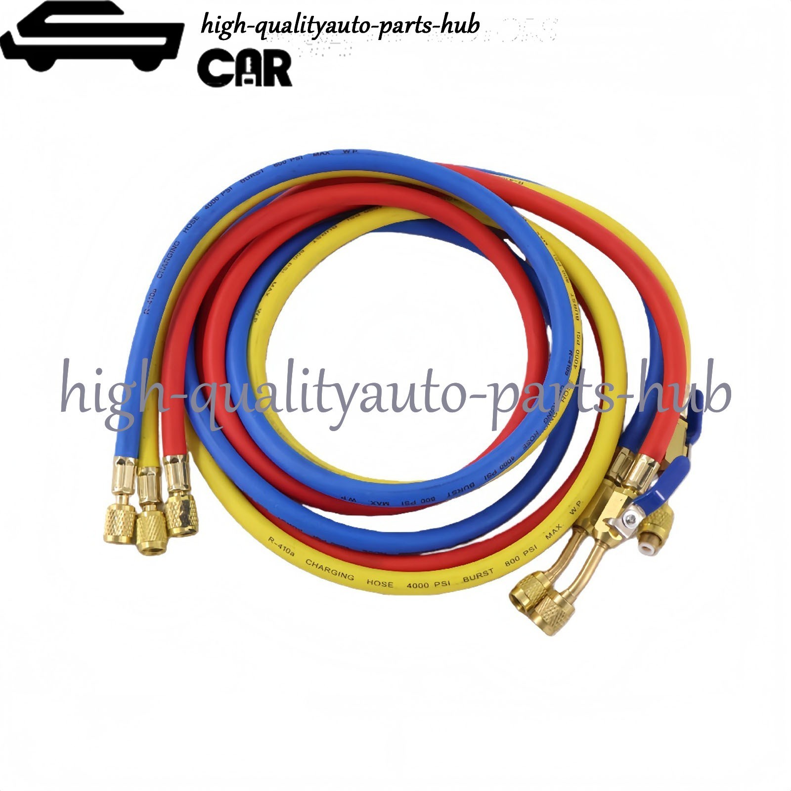 3Pack 29986 Plus II 1/4″ Hose with Compact Ball Valve 72″ for R-410A Refrige US
