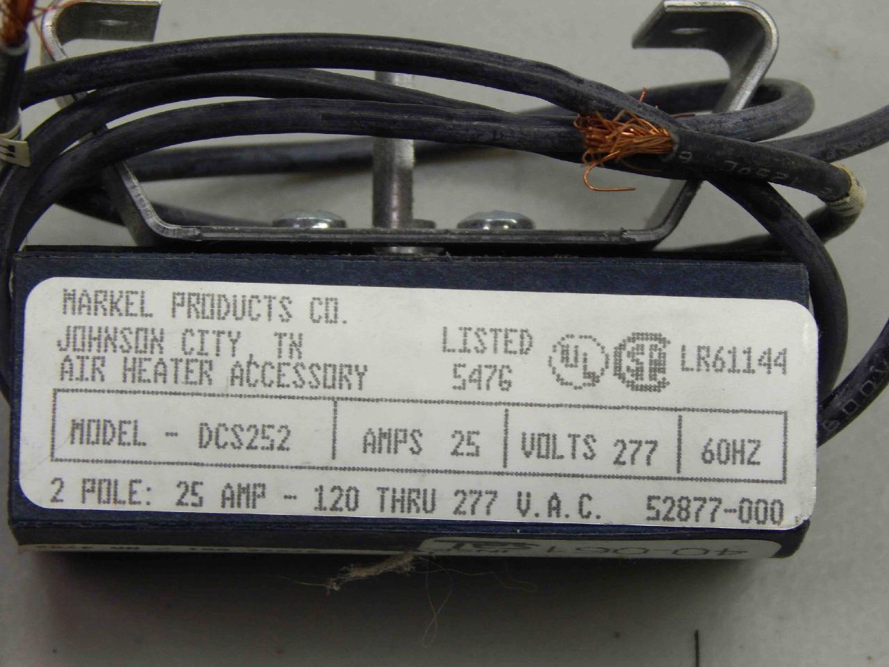 Markel / Trane Air Heater Accessory DCS252 25A 277V