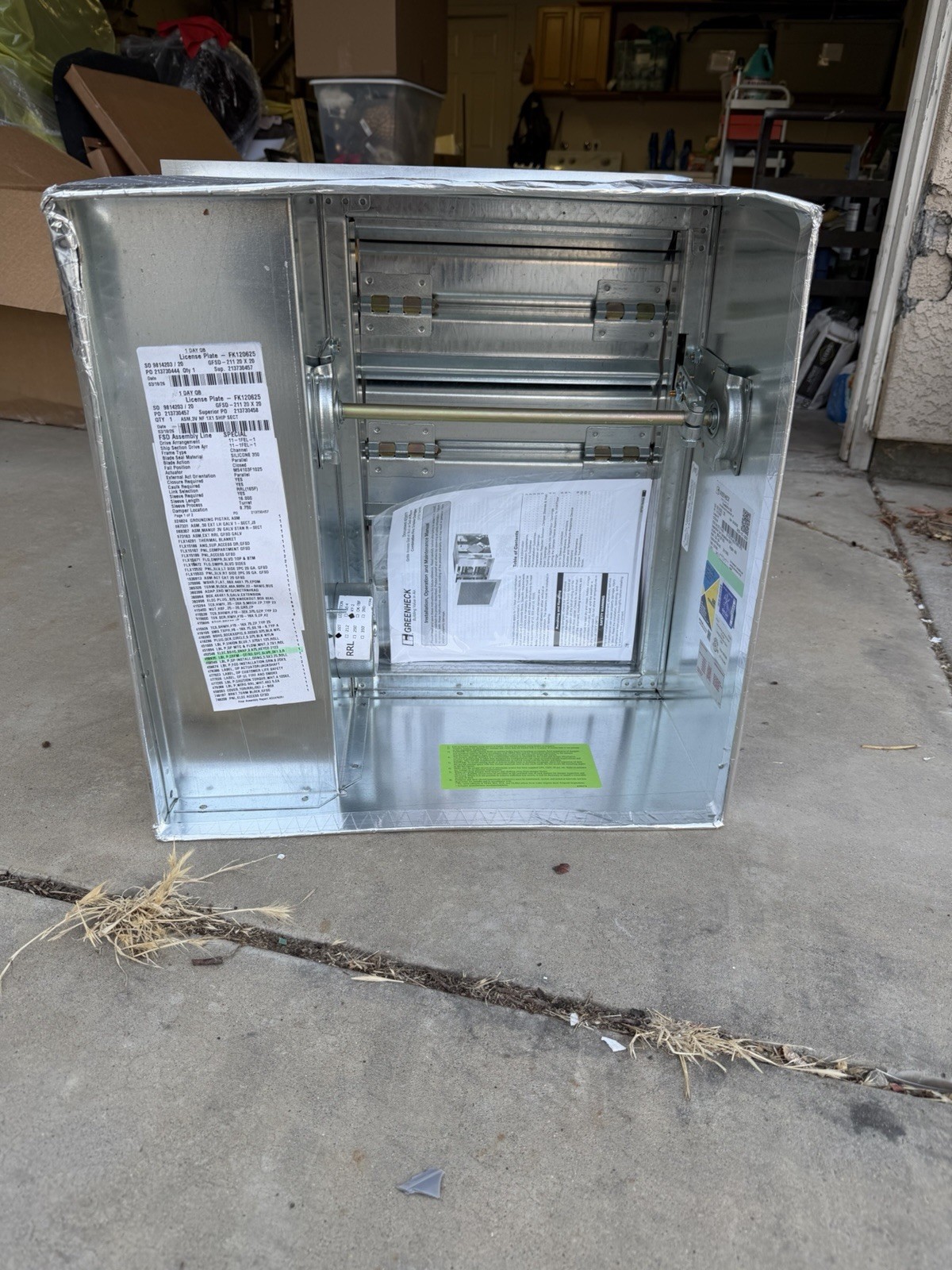 Greenheck GFSD-211 20×20 Fire And Smoke Damper