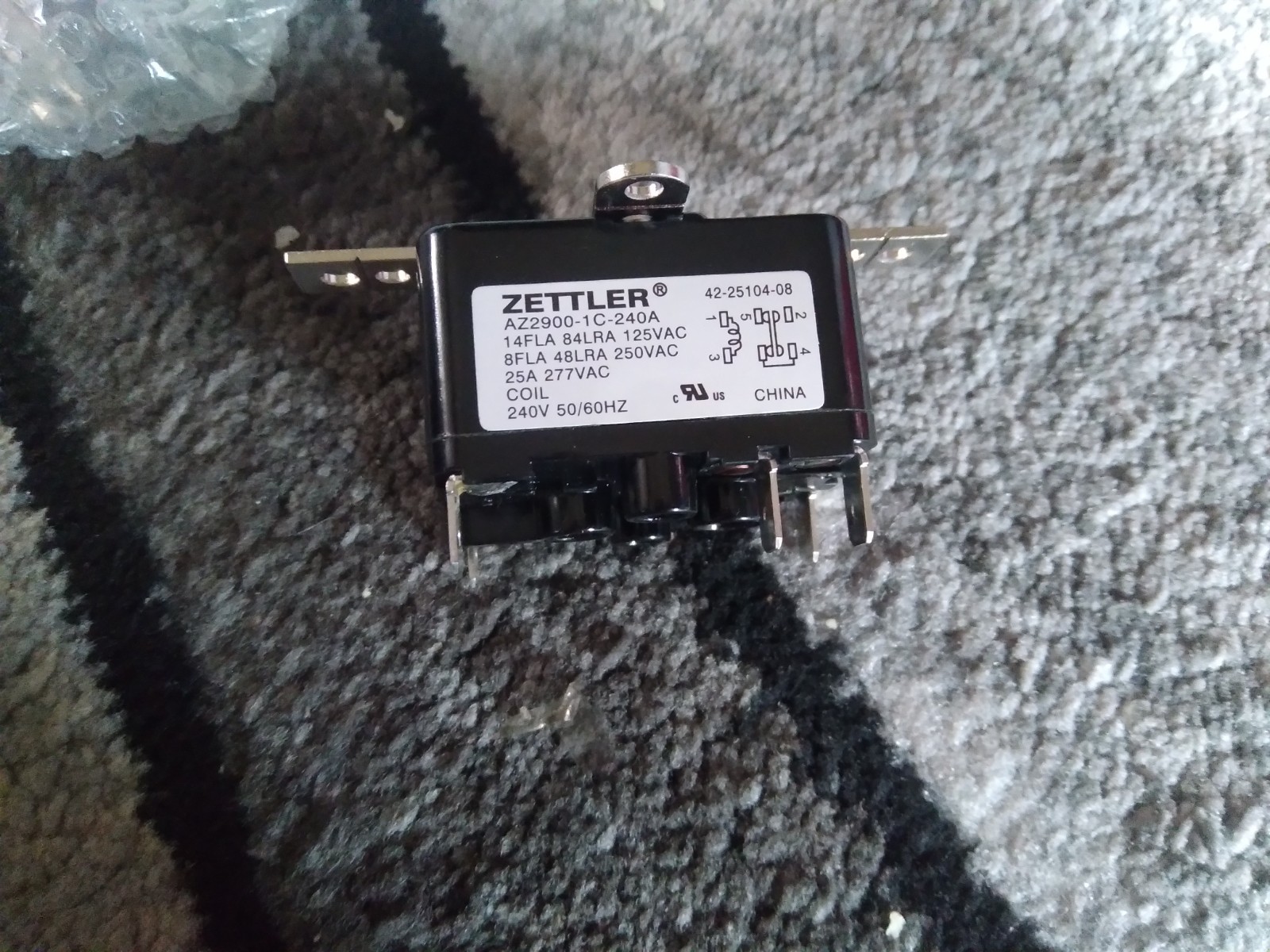 Furnace Blower 240v Fan Relay Fits Rheem Ruud Weather King Zettler 42-25104-08