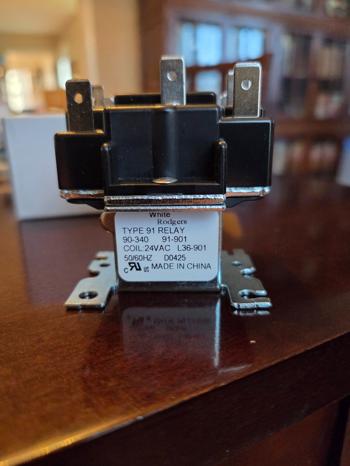 White Rodgers 90-340 Switching Fan Relay, DPDT, 24V