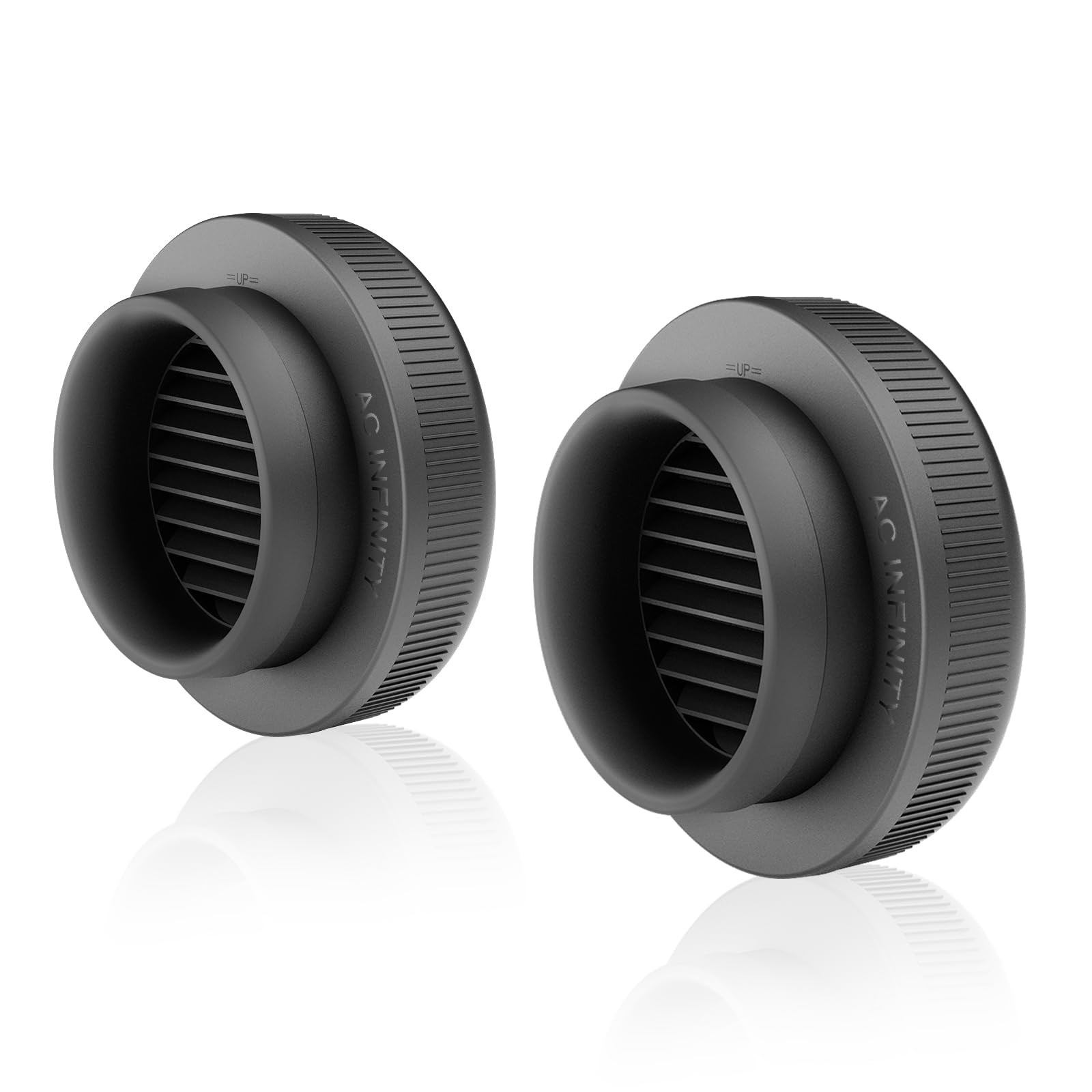 AC Infinity Grow Tent Duct Vent 2 Pack Light-Blocking Twist-On Air Vents Built-i