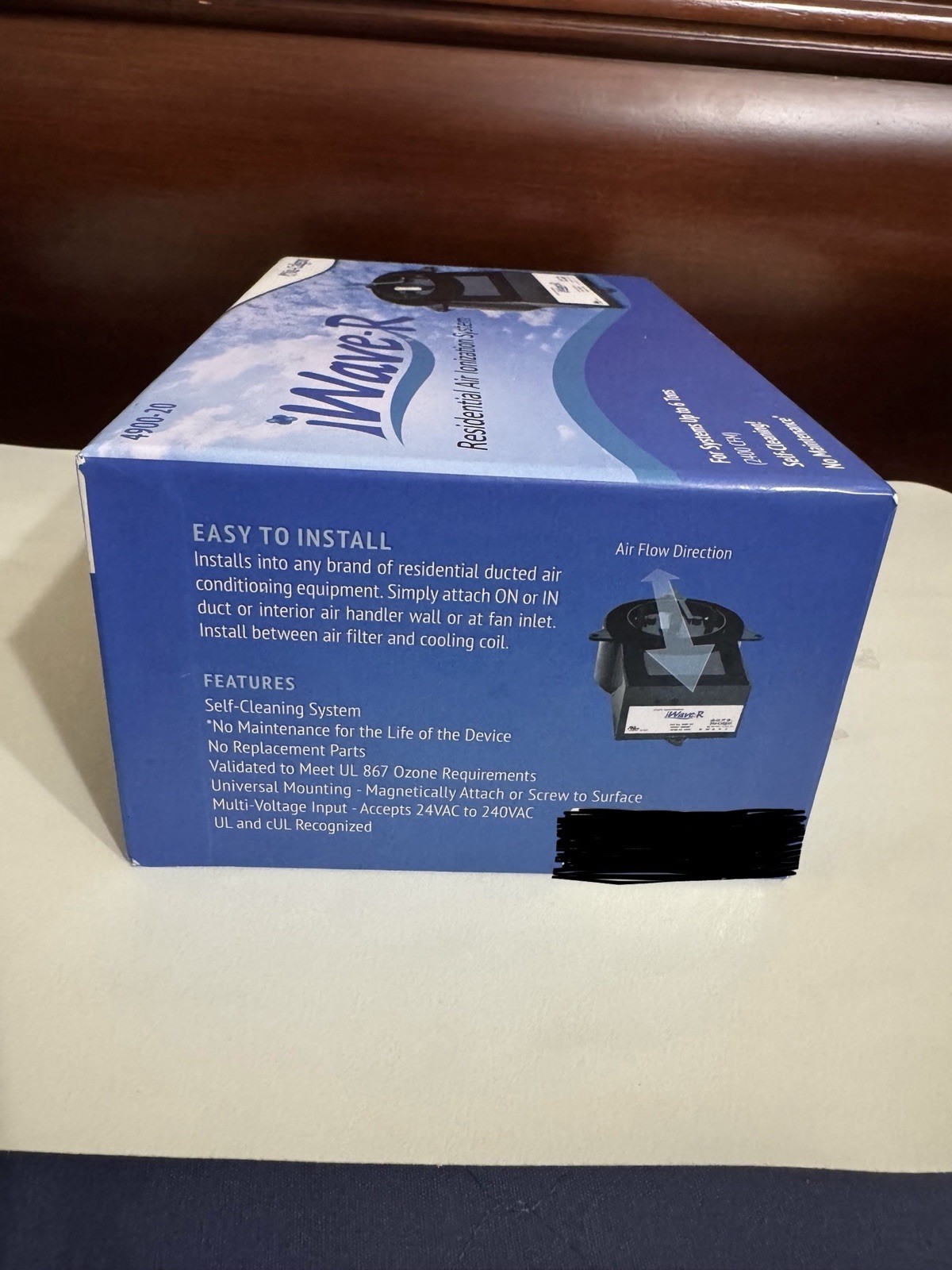 Nu-Calgon iWave-R Ducted Air Purifier 4900-20 Self-Cleaning 24-240VAC