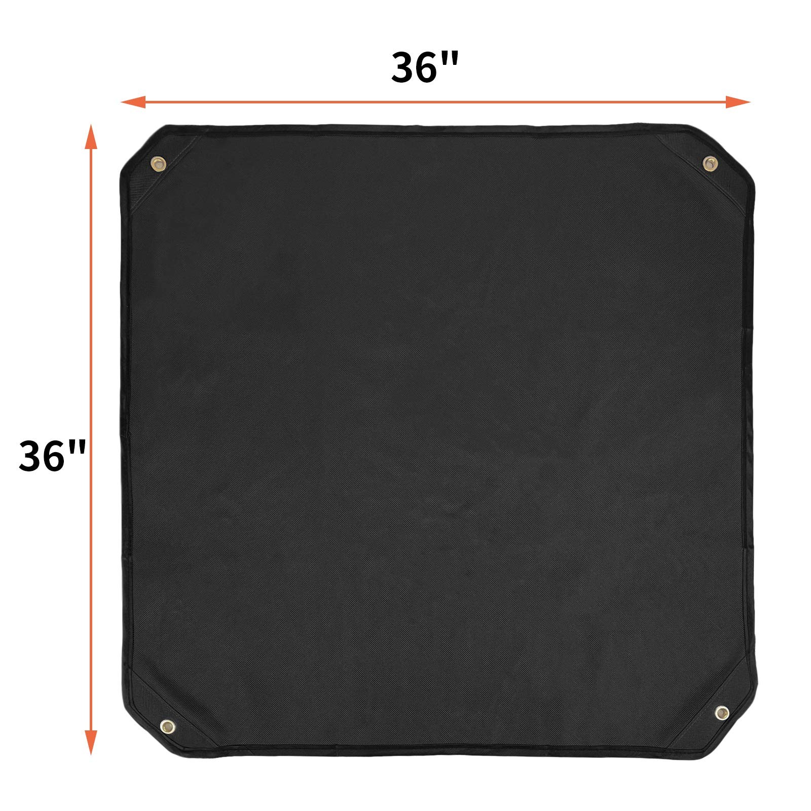 Qualward Air Conditioner Covers for Outside Units, Solid cover 36″x36″, Black