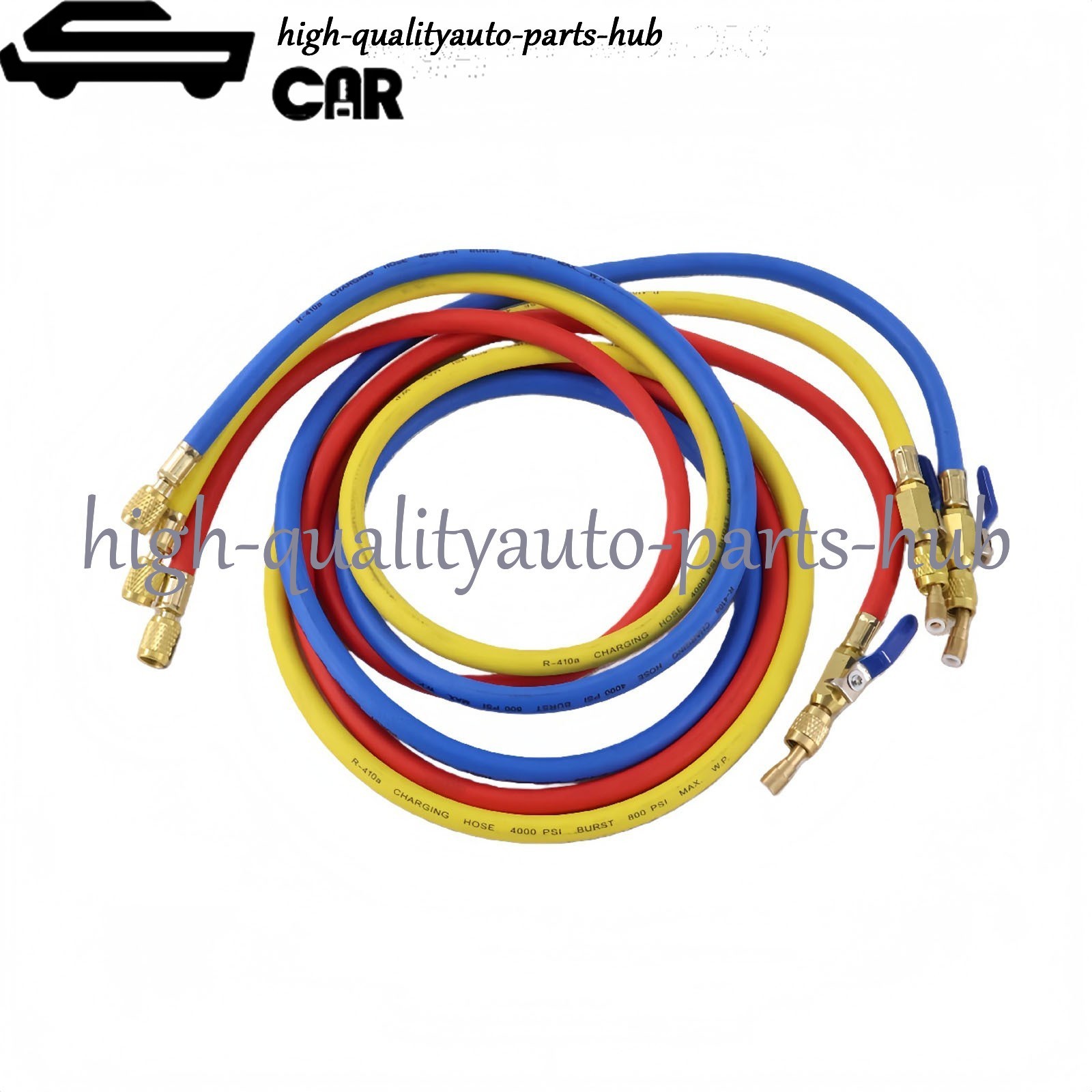 3Pack 29986 Plus II 1/4″ Hose with Compact Ball Valve 72″ for R-410A Refrige US