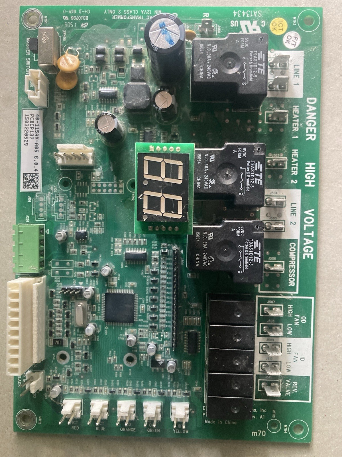 Amana PTAC Control Circuit Board. PCBCP137 Tested. 1 used board