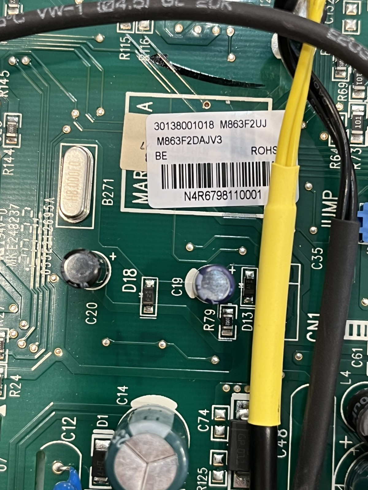 Gree central air conditioning drive board 30138001018 M863F2UJ