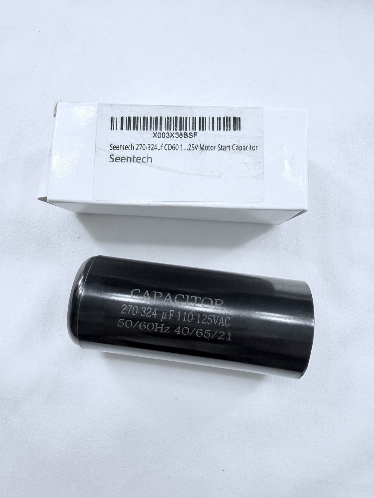 Seentech CD60 Motor Start Capacitor 270-324uF 110-125VAC