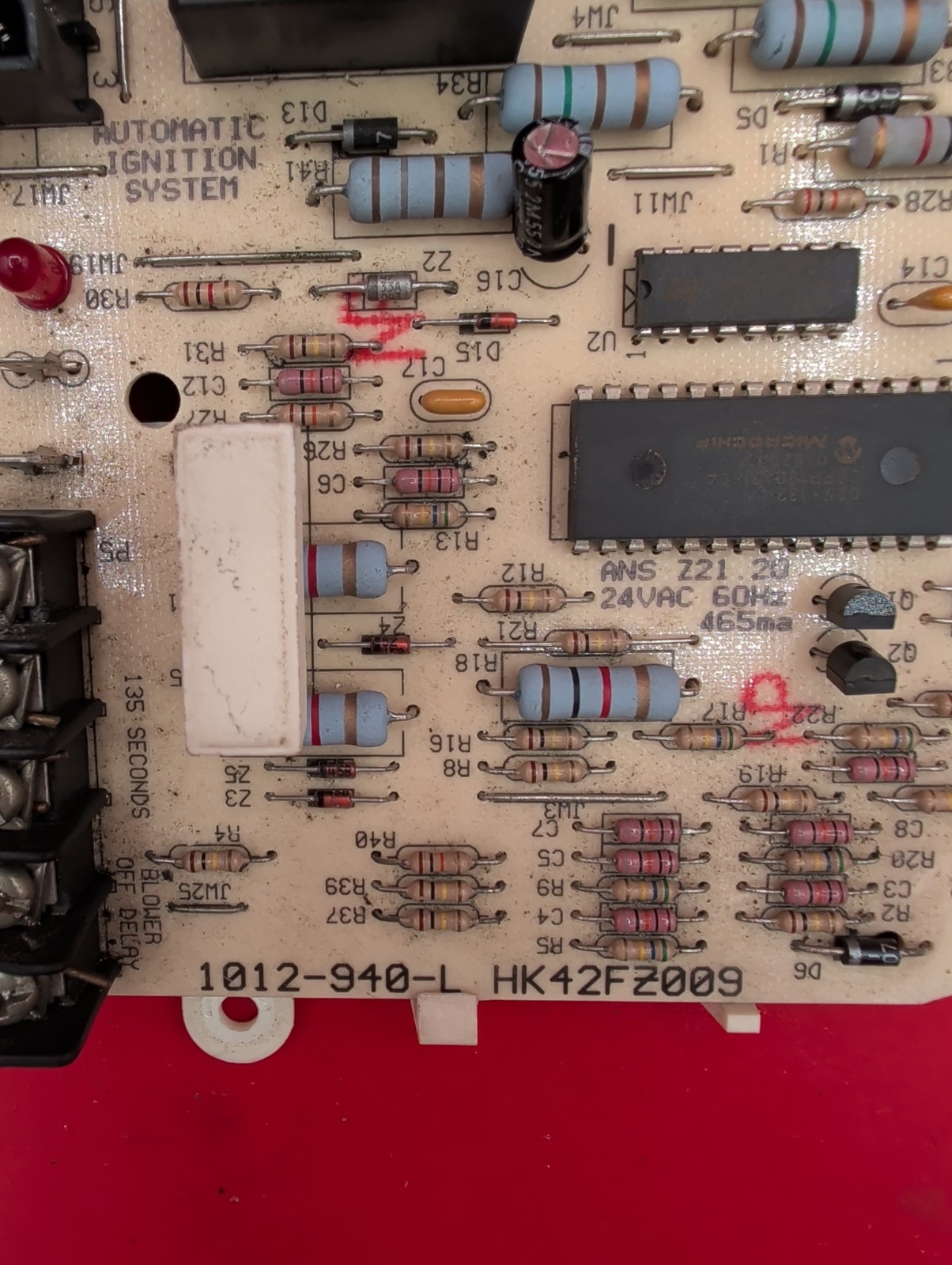 Carrier Bryant Payne HK42FZ009 Furnace Control Board HSCI 1012-940-L