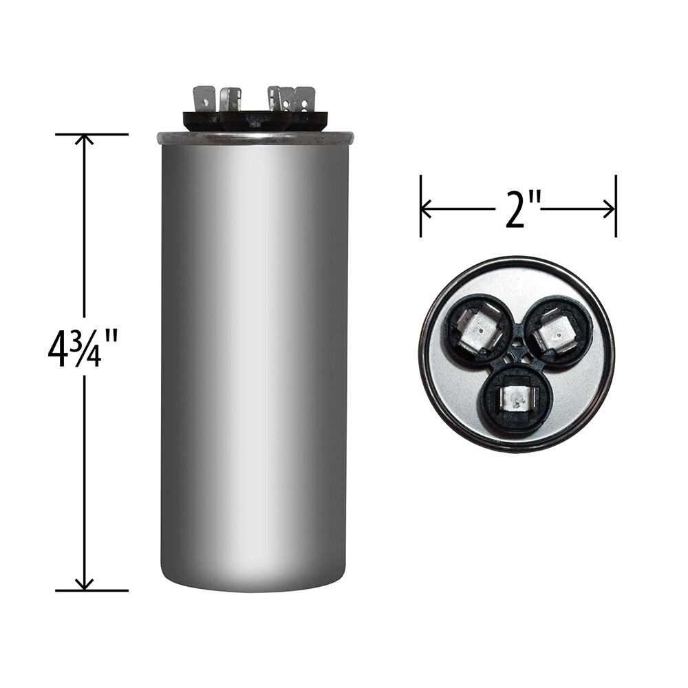 35/10 uf MFD 370 440 VAC Run Capacitor replaces GE Genteq Capcom C33510R C43510R