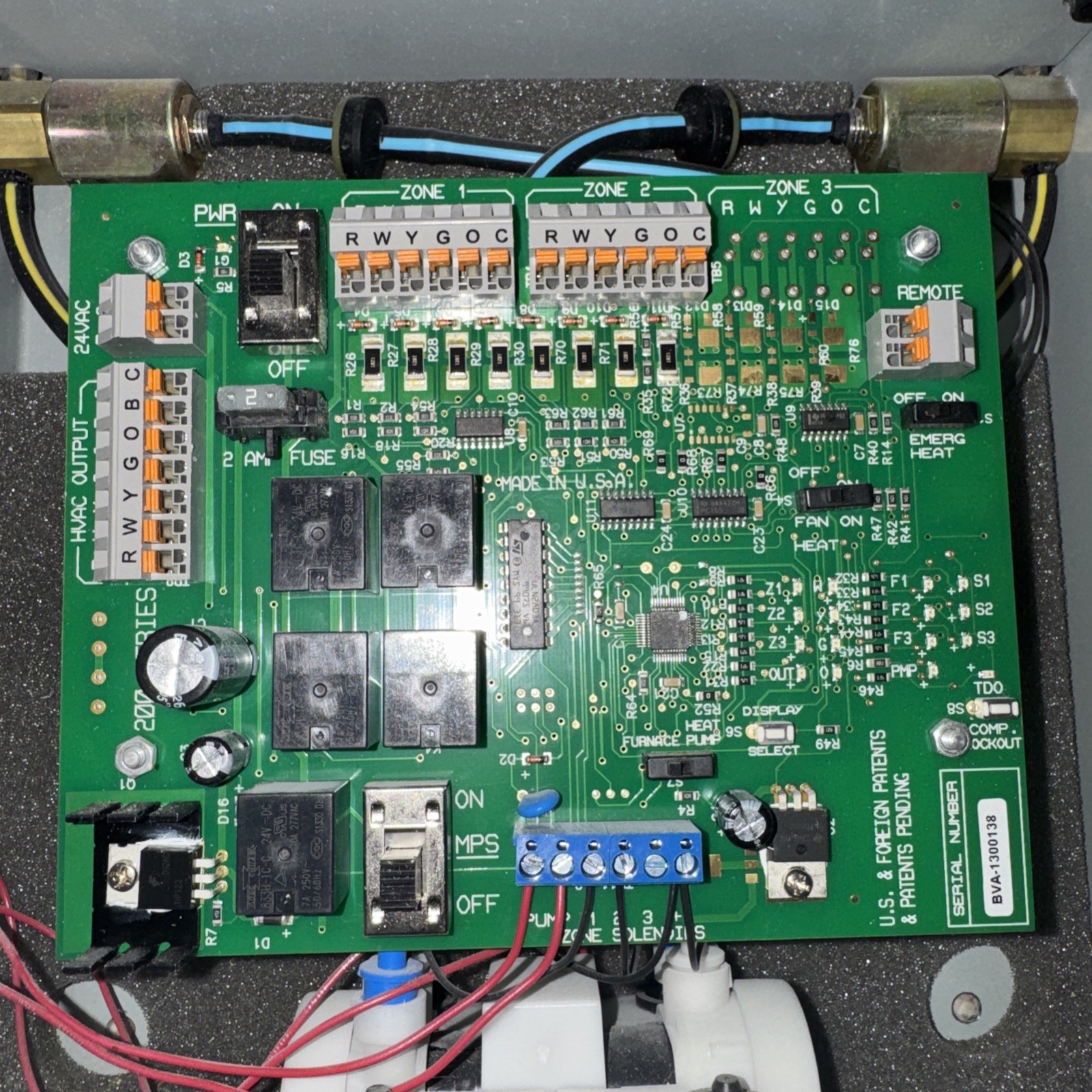 Arzel Zoning PAN-00202 MPS 202 2 ZONE Control Box Panel Used