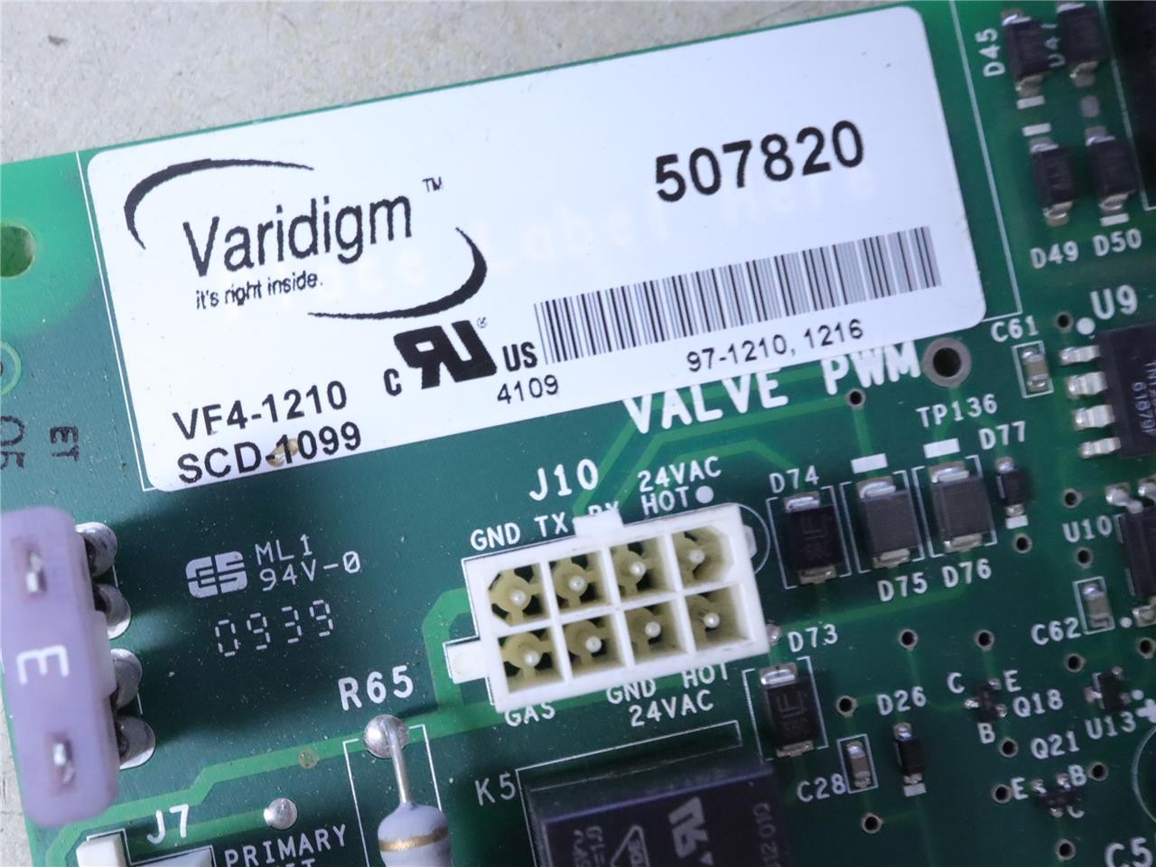York Luxaire VARIDIGM 507820 Control Circuit Board SCD-1099 VF4-1210