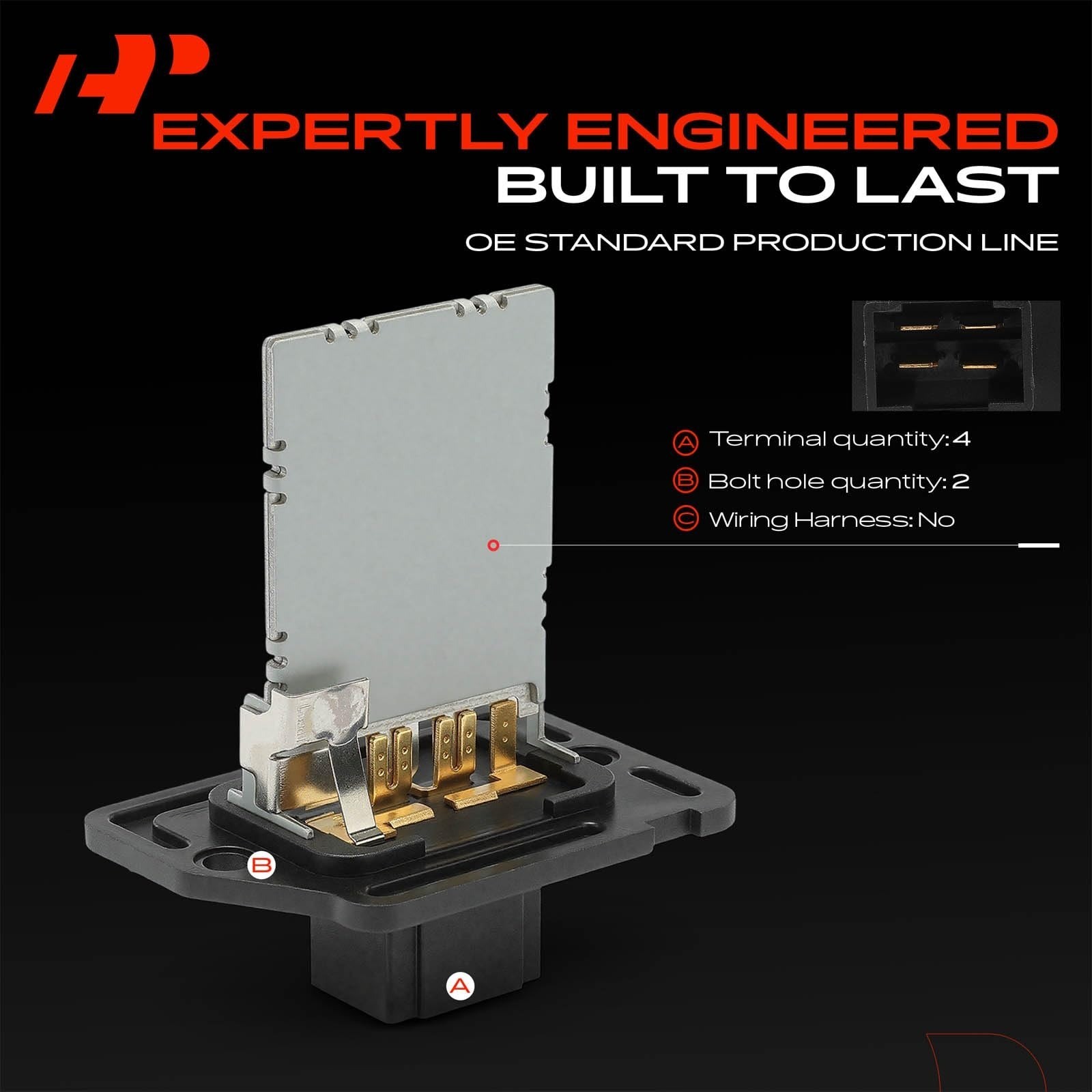 A-Premium HVAC Blower Motor Resistor for Hyundai & Kia Models