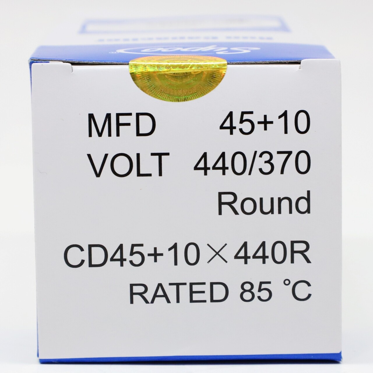Supco CD45+10X440R HVAC Motor Round Dual Run Capacitor 45 + 10 MFD 440 Volts