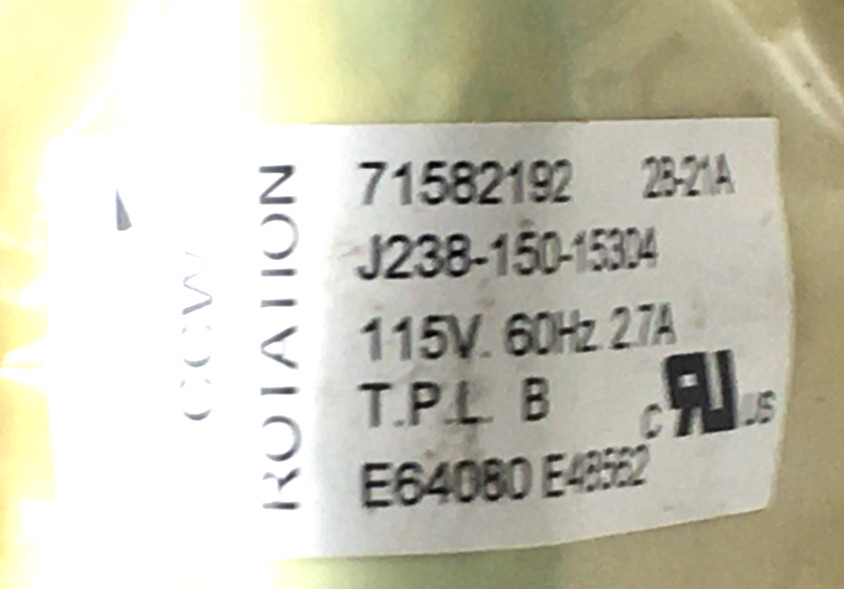 Jakel J238-150-15304 Draft Inducer Motor Assembly 70582192 71582192 used #MF137