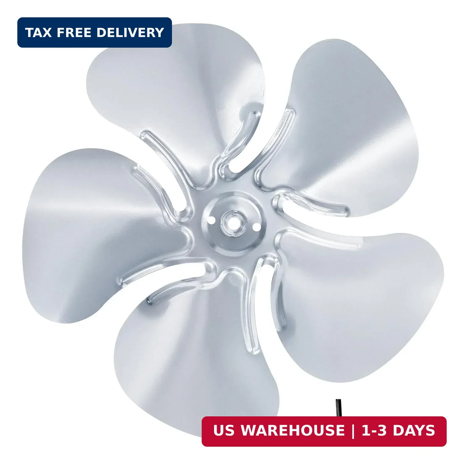 CG A65123 Metal Fan Blade Replacement, Diameter 12 inches, 5 Blades, Inner Diame