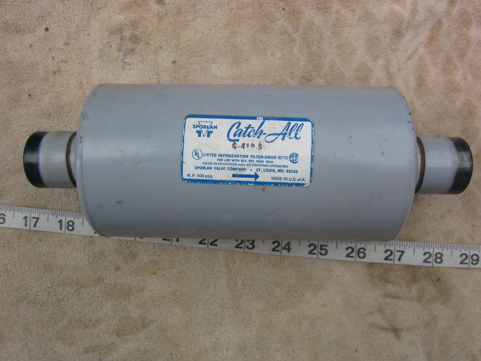Sporlan C-419-S 41 cu in 1¼” 1.25″ ODF Solder Filter Drier, New