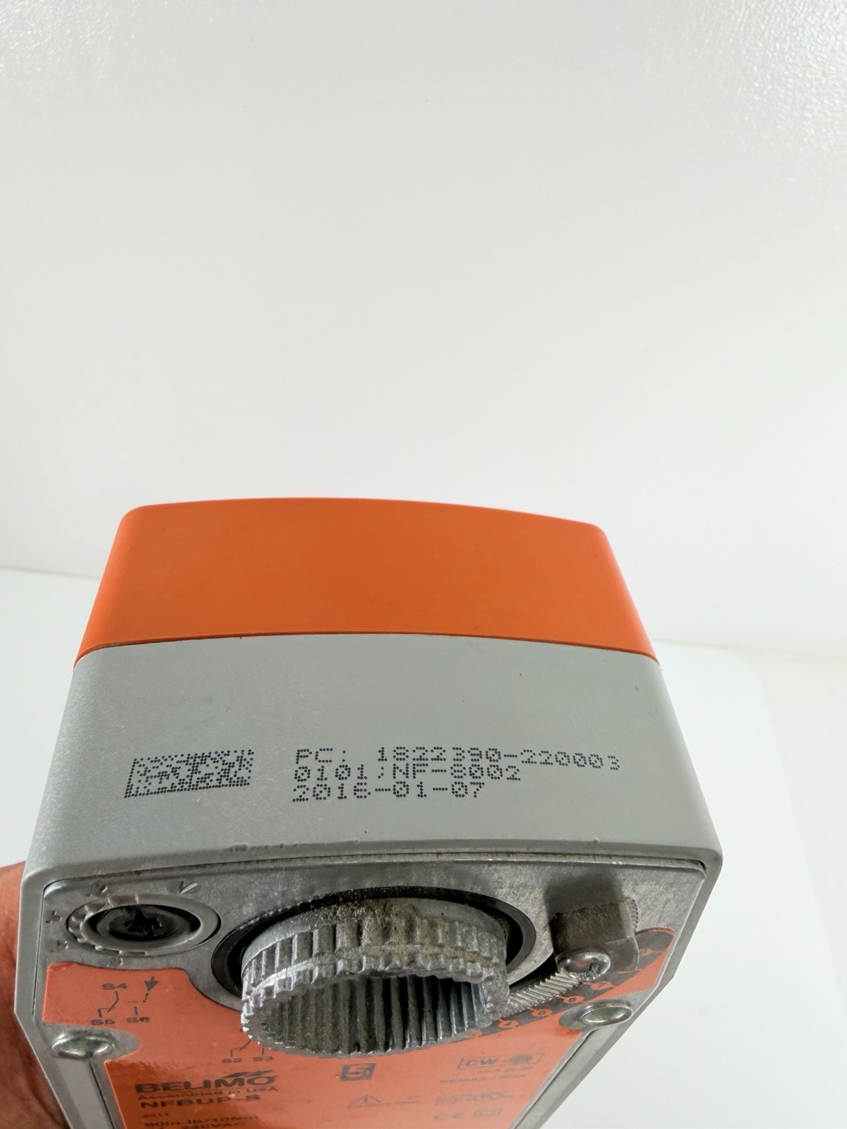 Belimo NFBUP-S Damper Actuator, 90 in-lb 10Nm, Spring Return, 2-10V, Modulating