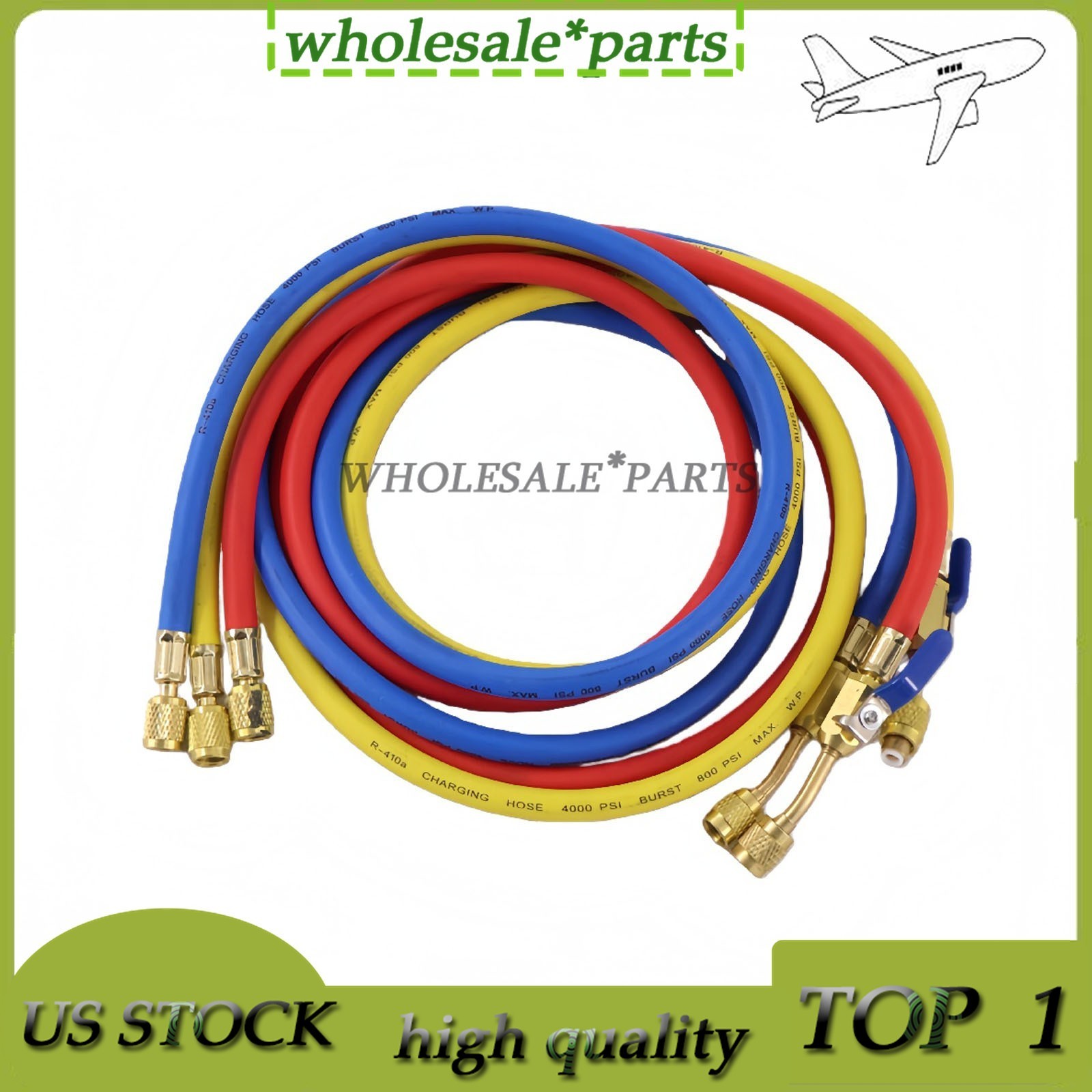 29986 3X Plus II 1/4″ Hose with Compact Ball Valve End Refrigerant Charging Hose