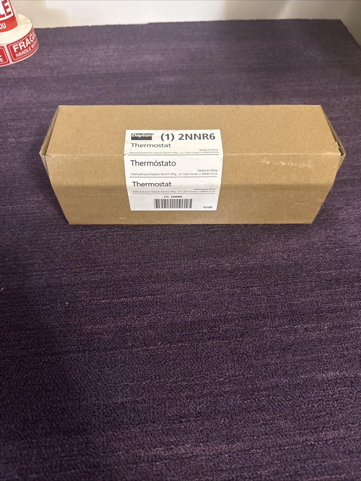 Dayton 2NNR6 Mechanical Thermostat 120/208/240v- New In The Box