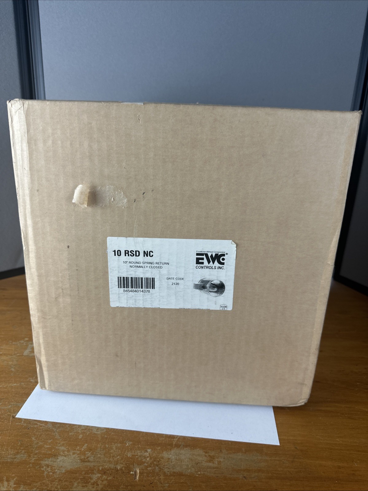 EWC 10″ RSD ROUND SPRING RETURN DAMPER NORMALLY CLOSED NEW IN BOX