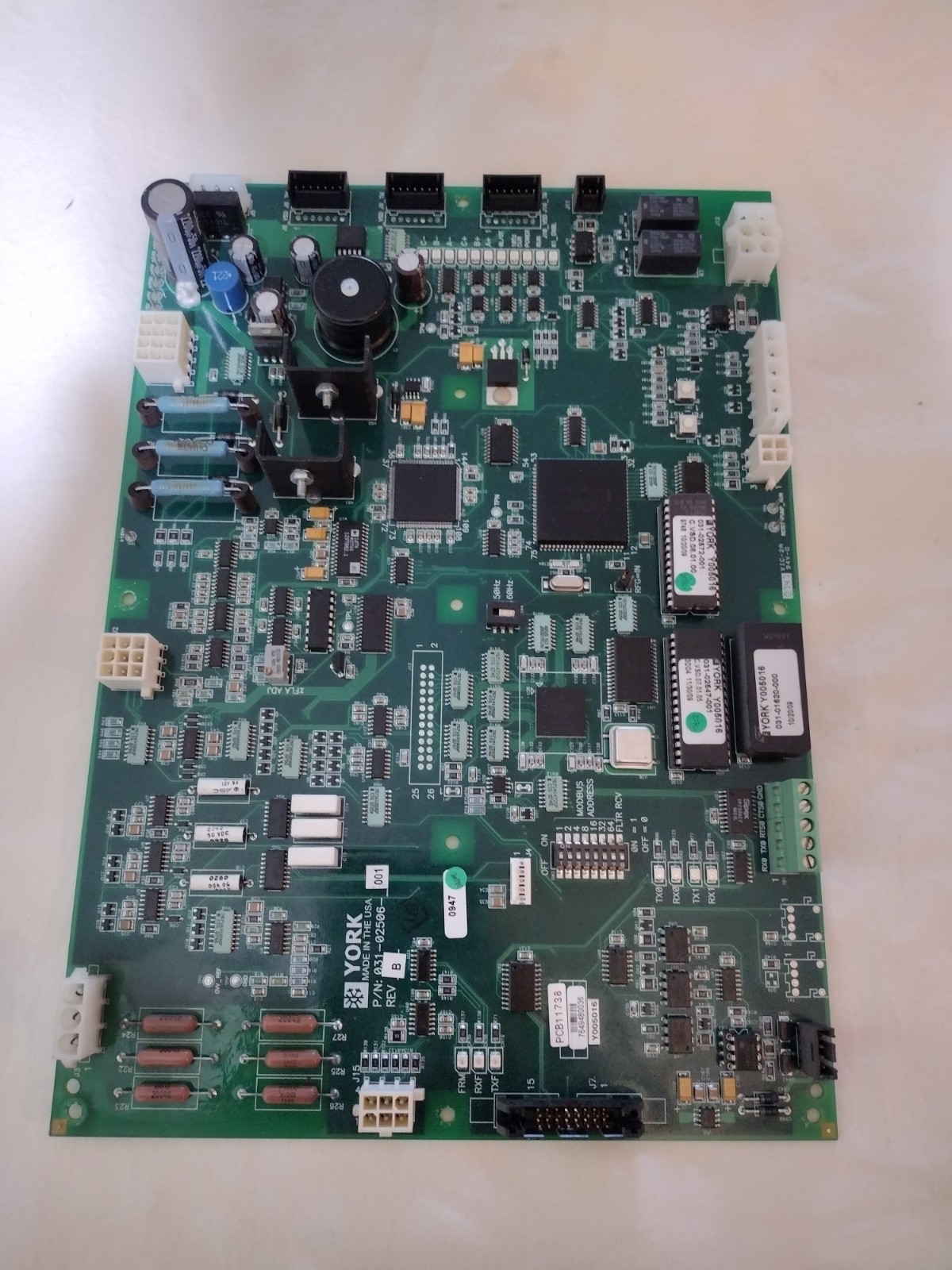 York Chiller Logic Board 031-02506-001 Rev B