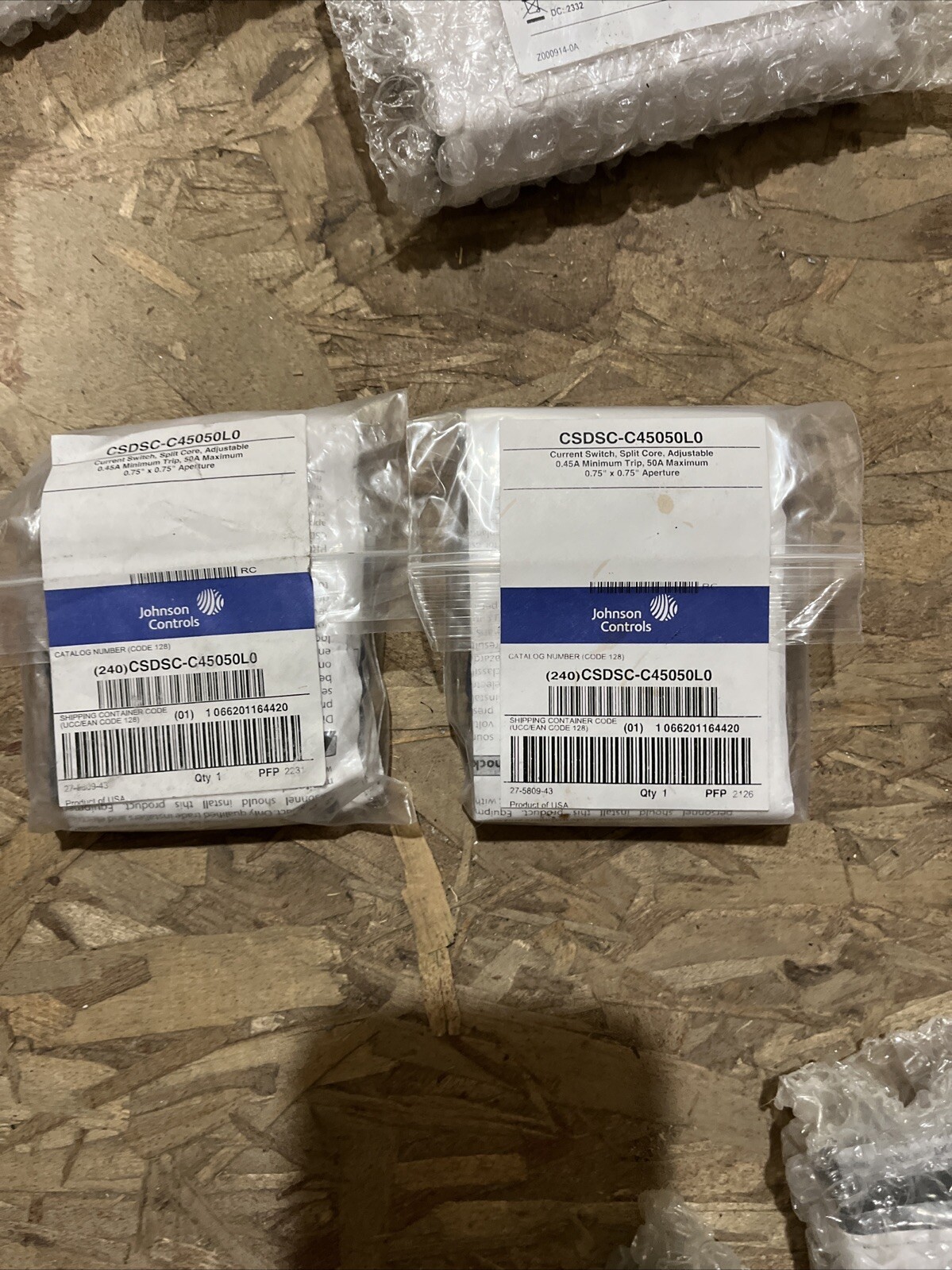 Johnson Controls CSDSC-C45050L0 Current Switch Split Core Adjustable 0.45A-50A