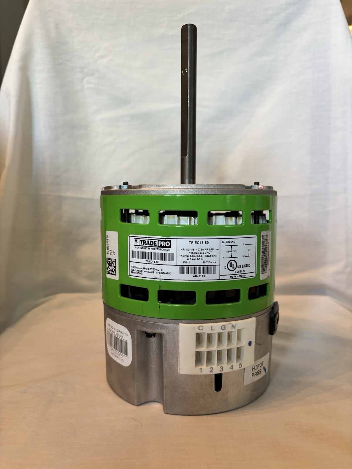 TradePro TP-EC13-50 Universal ECM HVAC Blower Motor 115/208-230V 1-Phase