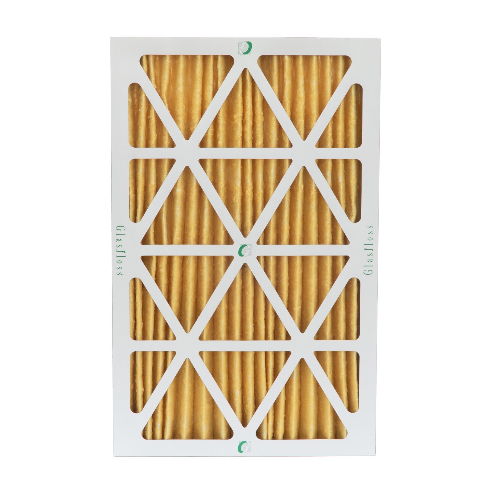 16x25x2 MERV 11 Pleated Air Filters by Glasfloss. 12 Pack. Made in USA