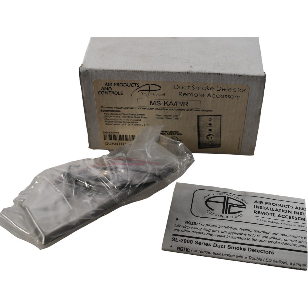 NEW Air Products and Controls MS-KA/P/R Duct Smoke Detector Remote Test Reset