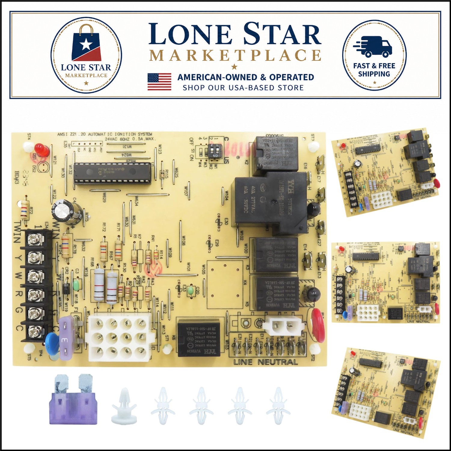 Reliable Furnace Control Board, Direct Replacement for Goodman/Amana Models