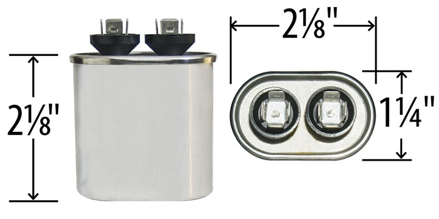 GENTEQ CAPCOM C307L 27L566 INDUSTRIAL ELECTRICAL CAPACITOR OVAL 7.5UF MFD