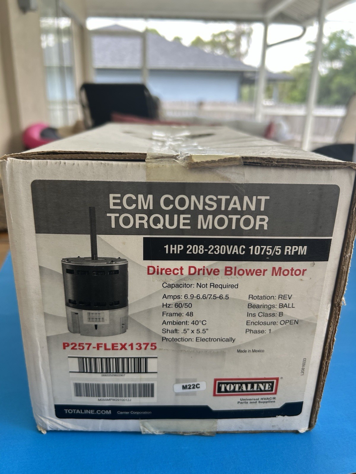 Totaline P257-FLEX1375 ECM Constant Torque Blower Motor 1HP 208-230V
