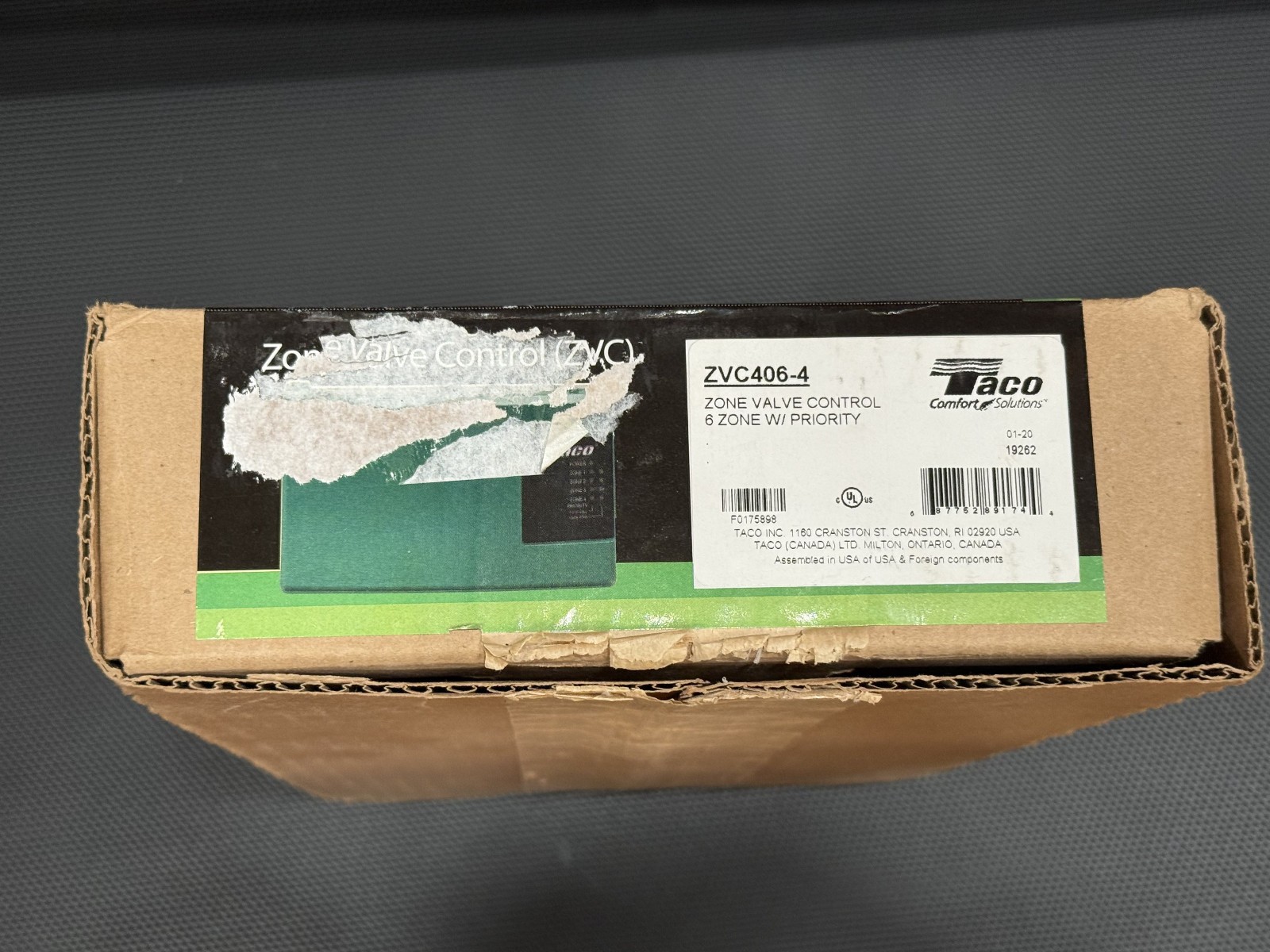 Taco ZVC406-4 Zone Valve Control 6 Zone with Priority