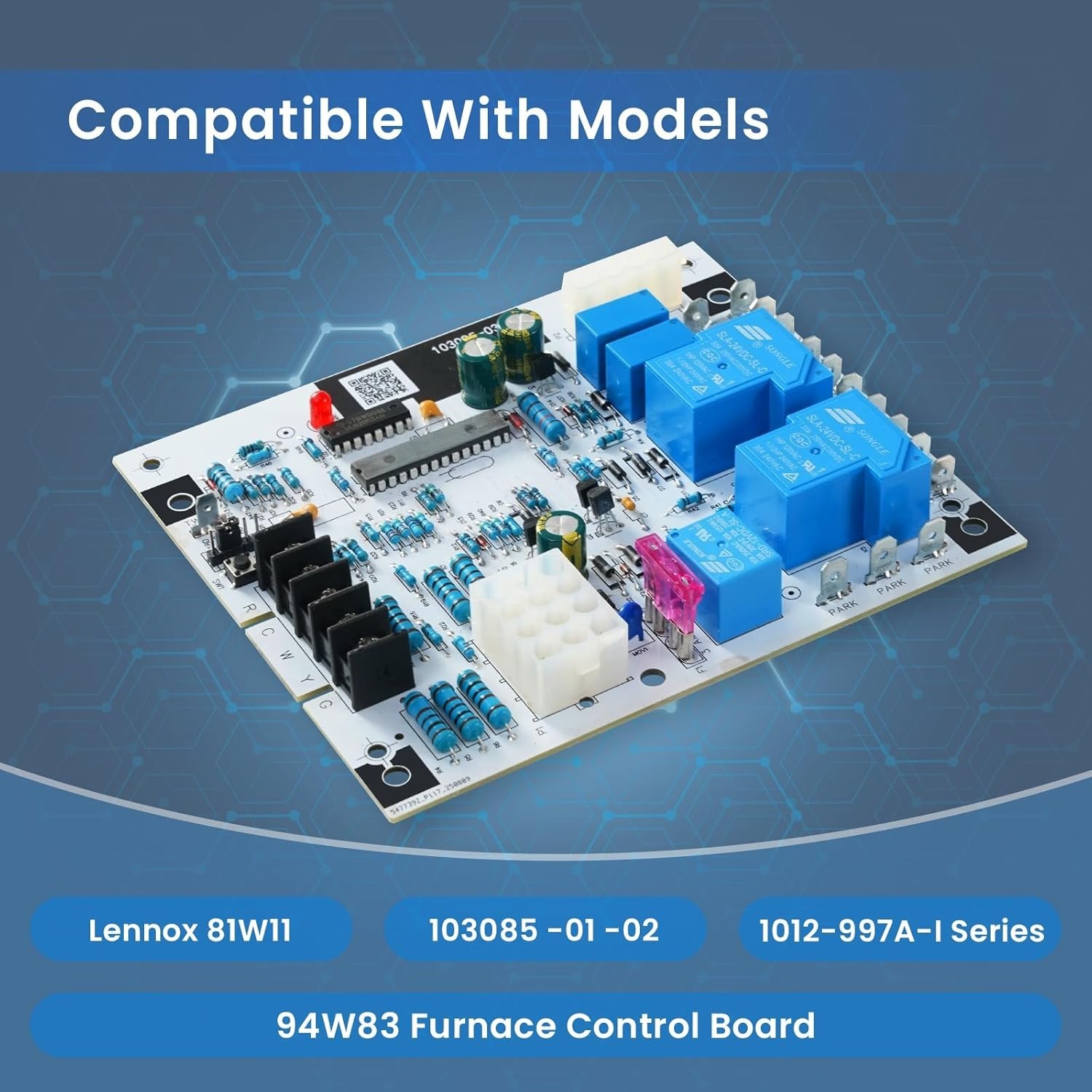 94W83 Furnace Control Board – Direct Replacement for Lennox 103085-02