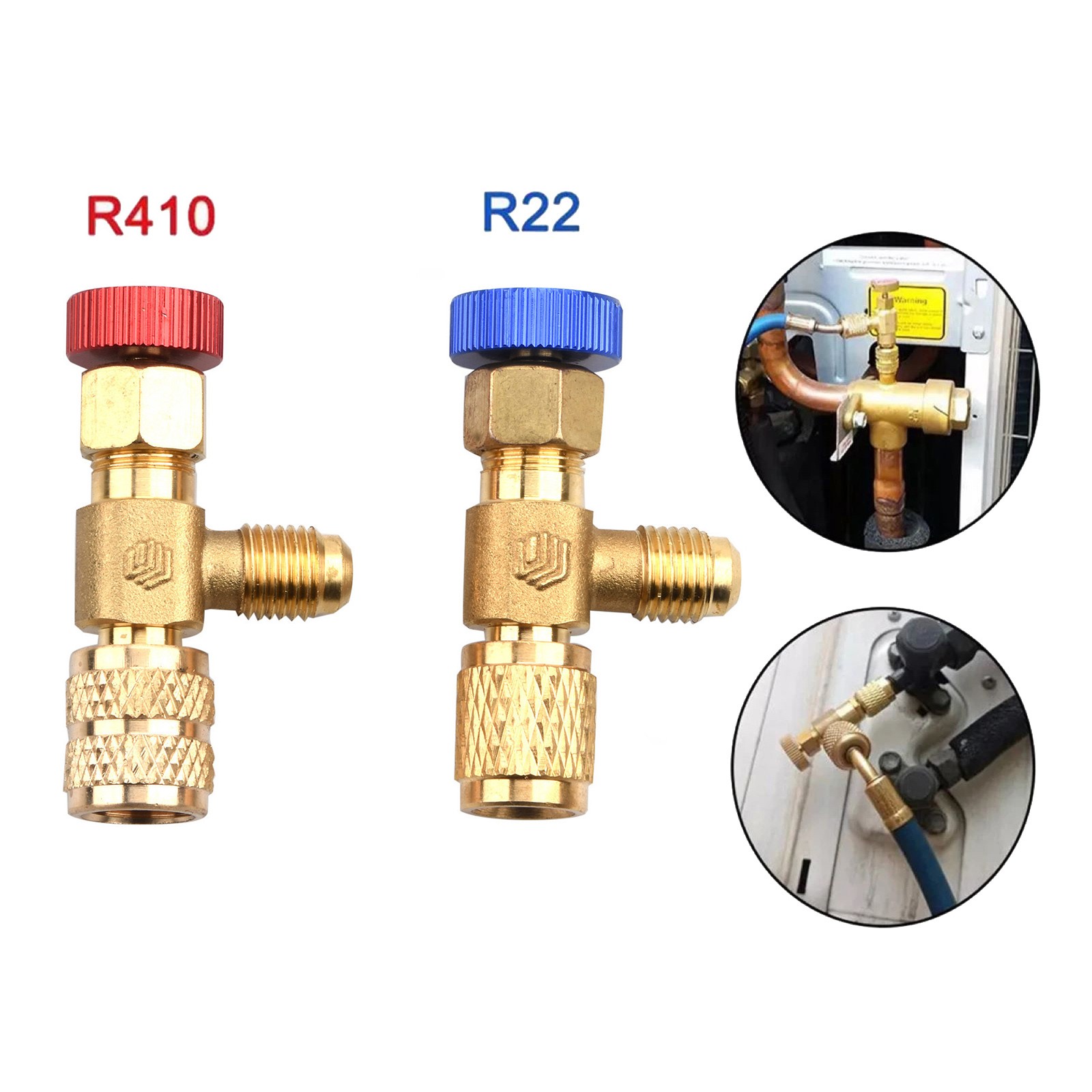 2* (R410+R22) 1/4in-5/16in (R410), 1/4in-1/4in (R22) safety valve Control Valve