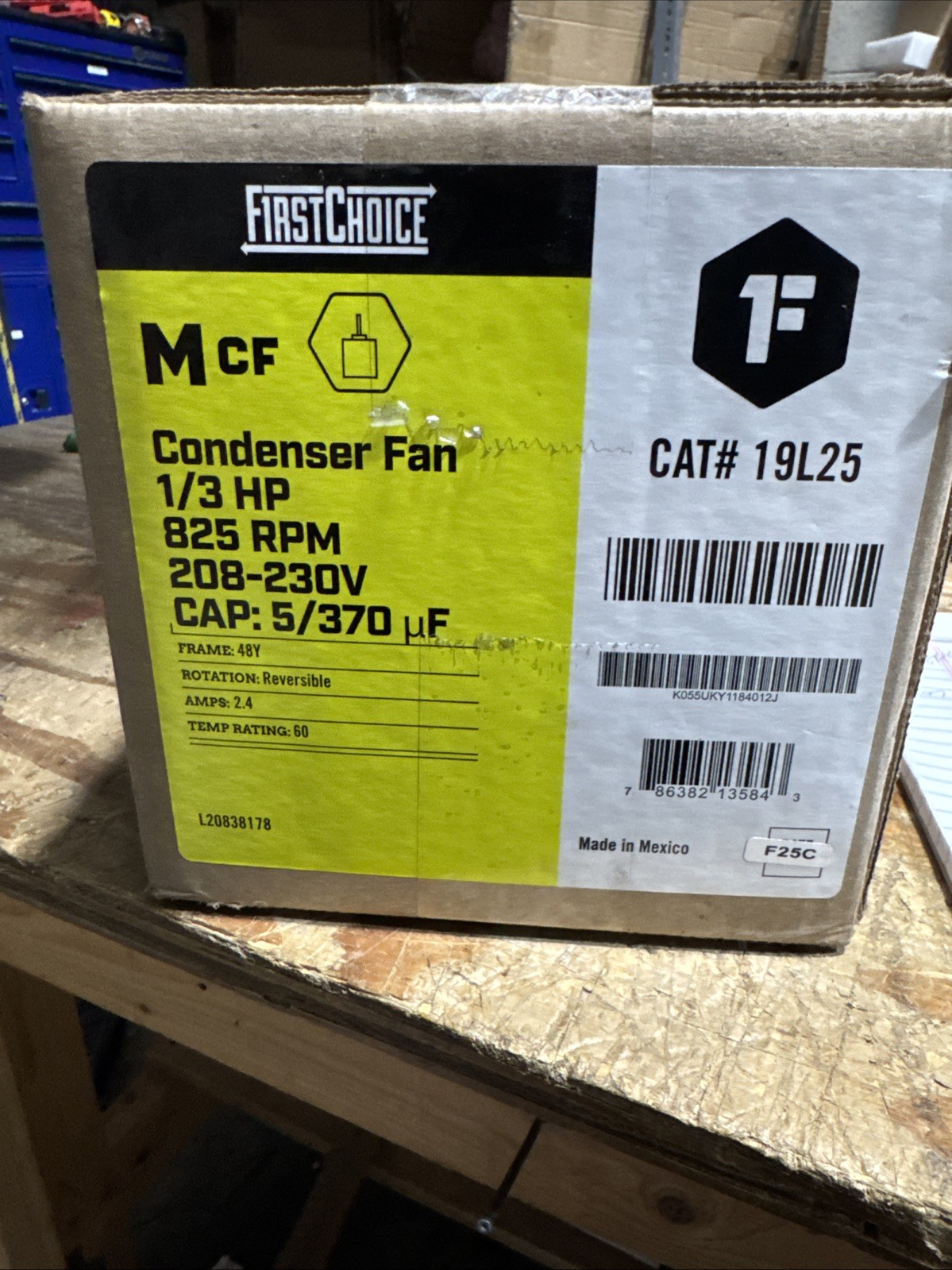 First Choice Condenser Fan Motor 19L25 1/3 HP 208-230 V For Lennox