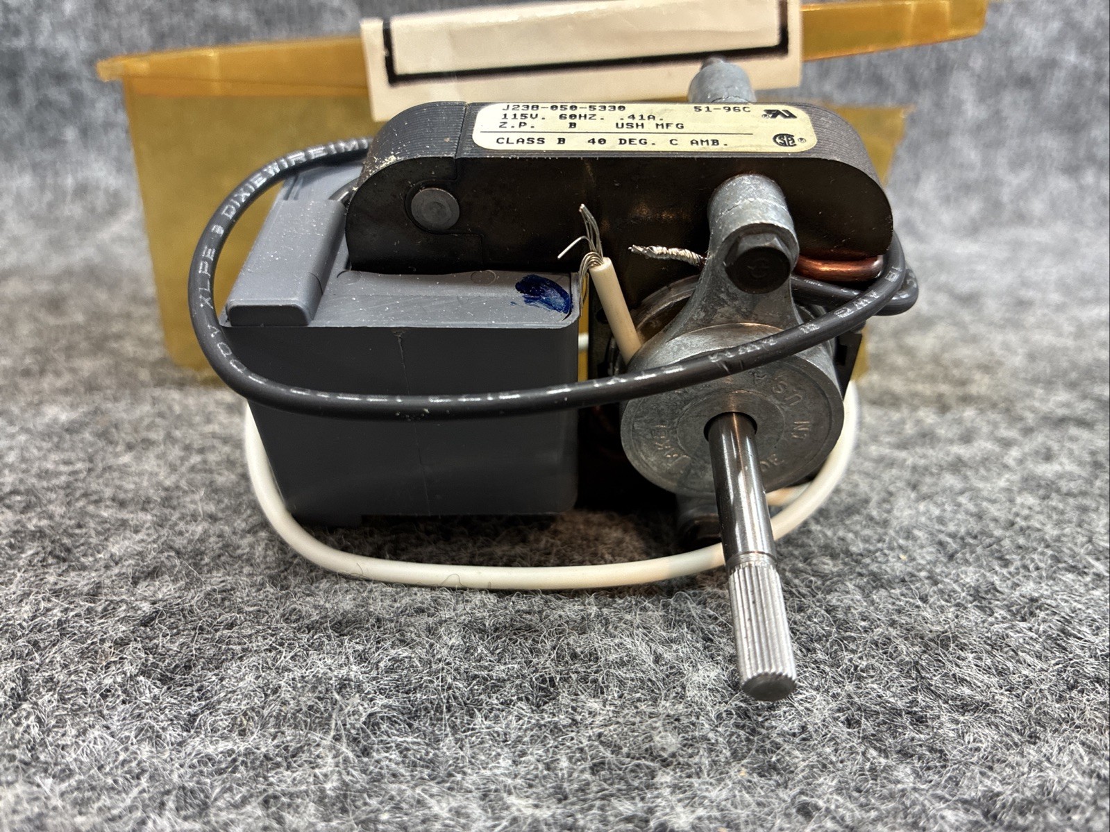 UNITED STATES HARDWARE V-001b Exhaust Fan Motor 115V J238-050-5330