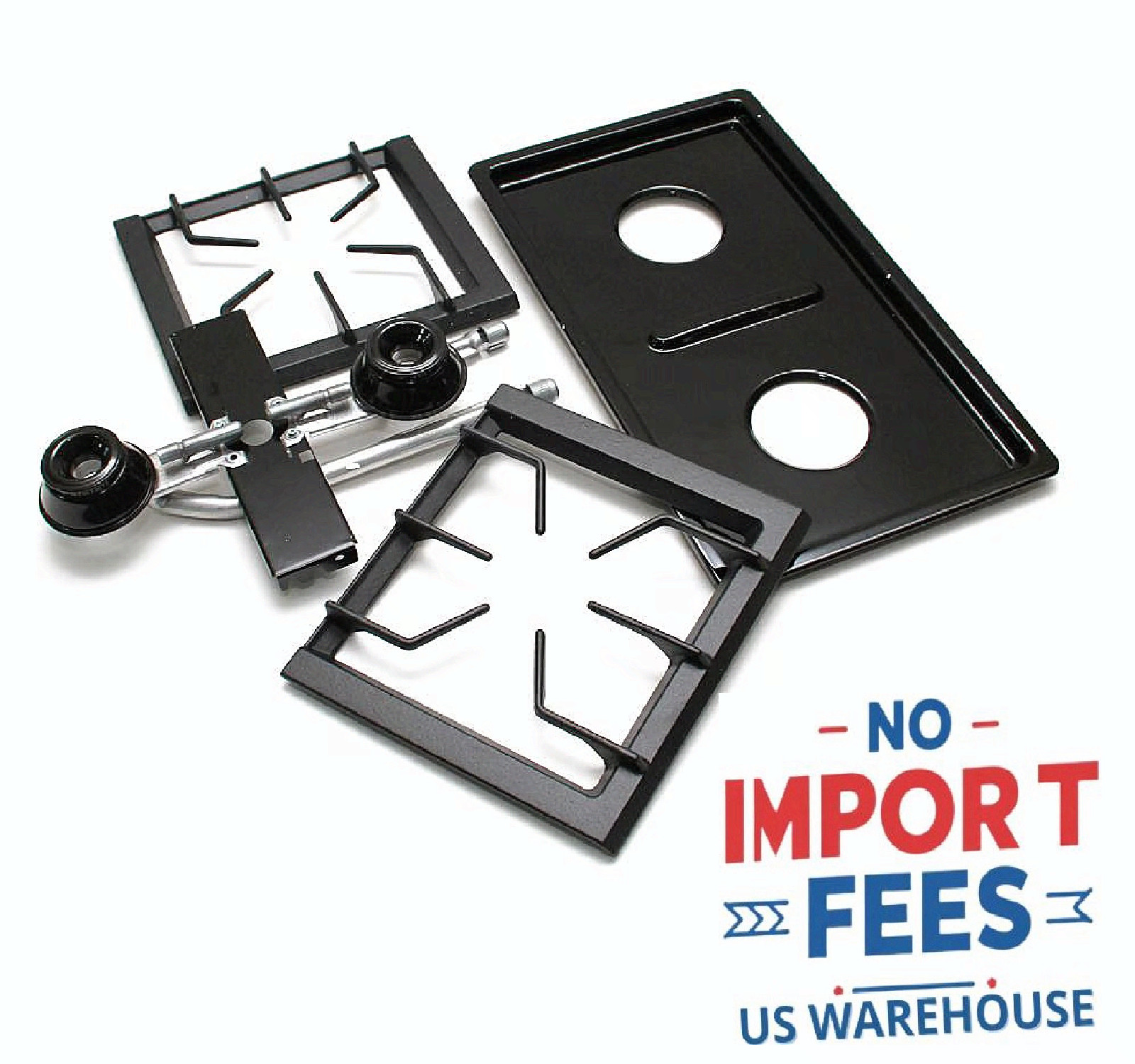 WHIRLPOOL AG202MBA BURNER MODULE 8,000 BTU PORCELAIN-CAST IRON DROP-IN FS US
