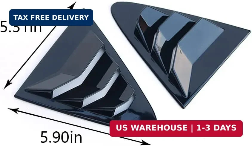 For Toyota Corolla 2020 2021 2022 2023 2024 2025 Rear Side Quarter Window Louver