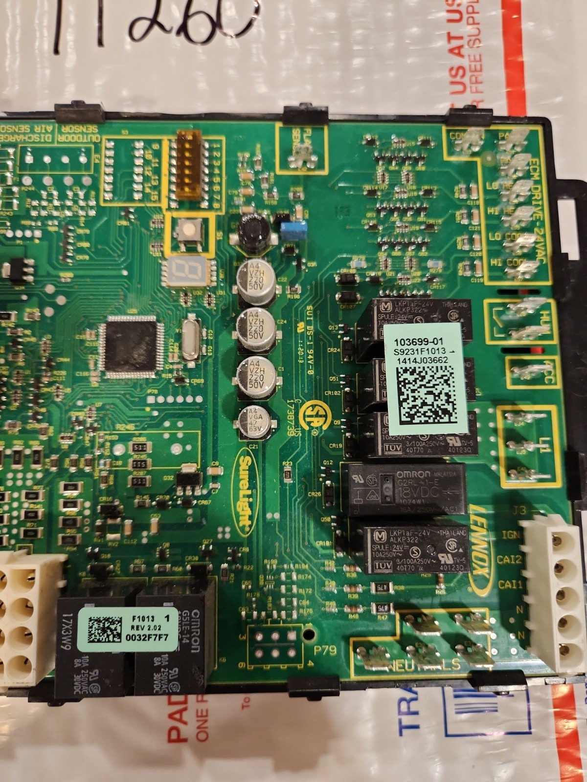 LENNOX Furnace Control Circuit Board SureLight 103699-01