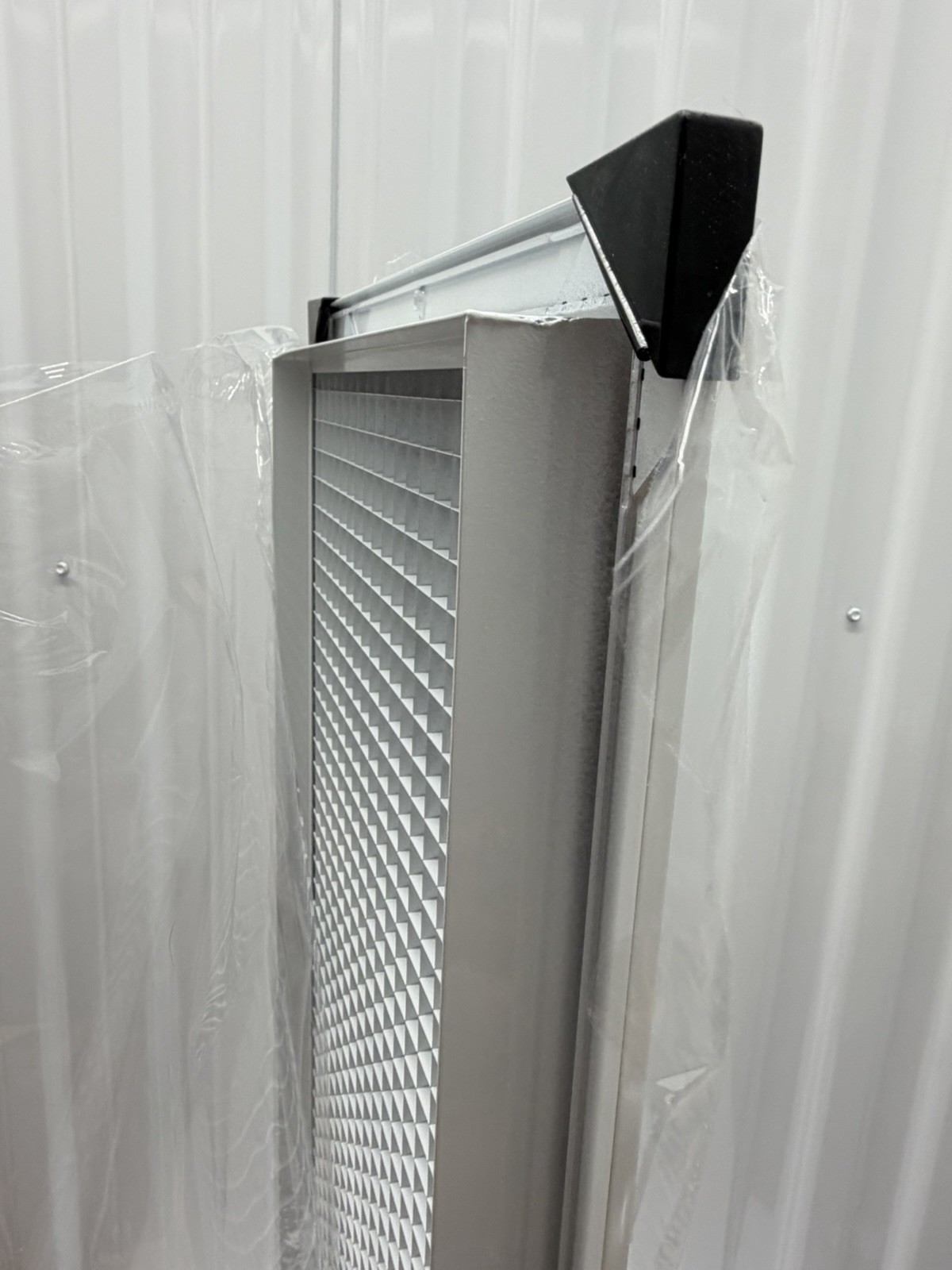 Aluminum Eggcrate Return Air Grille, 10×30 Duct Opening, High Air Flow, White