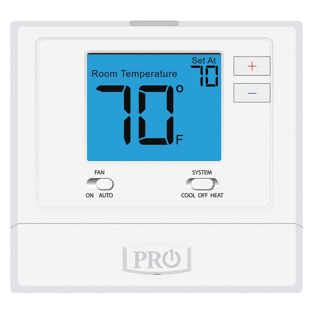 PRO1 IAQ Low Volt NP Digital Tstat H or C,Wired 45KE94