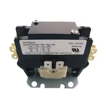 Supco Dp30241 Contactor, 1.5 Pole, 24V, 30A