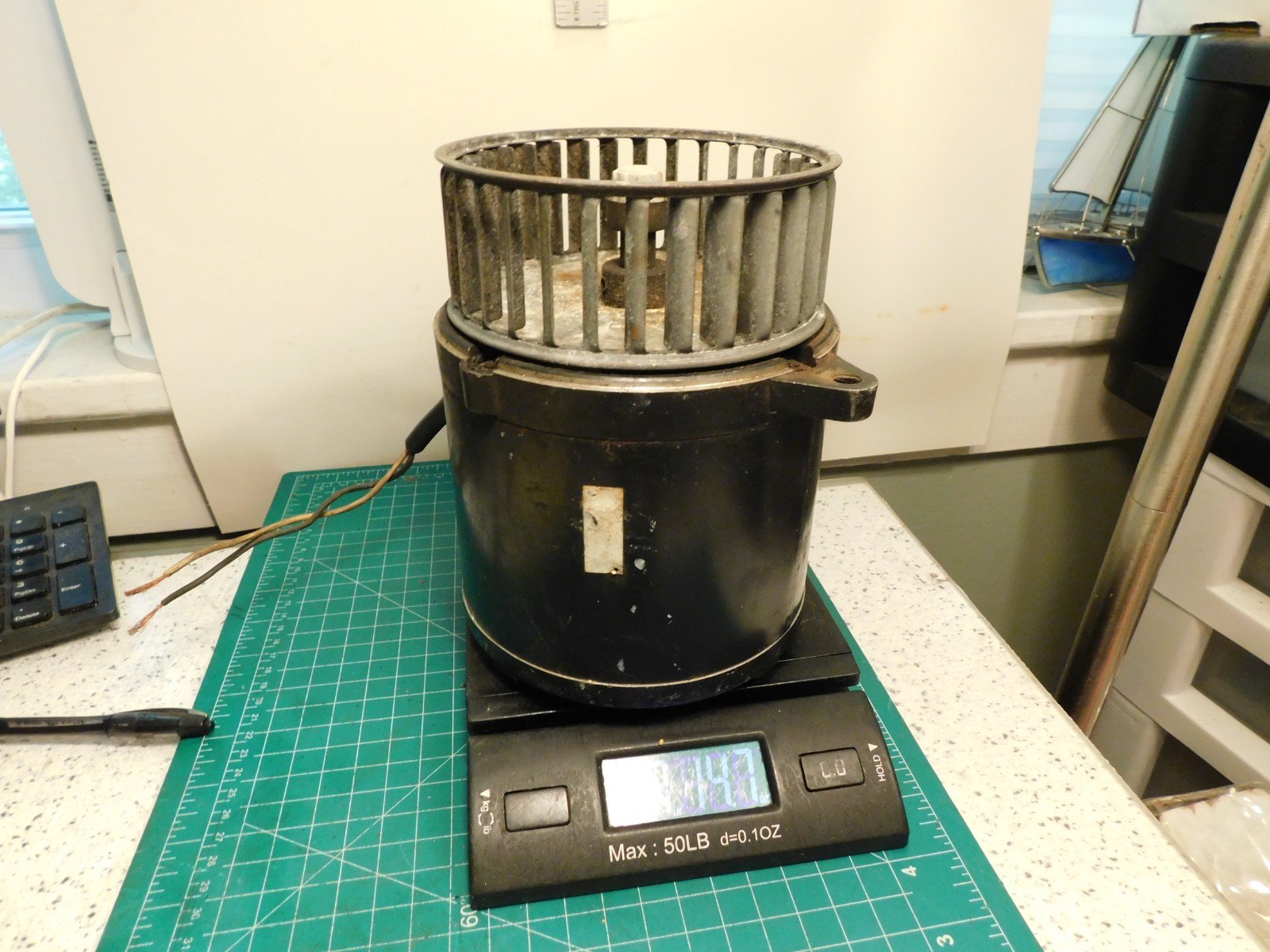 Marathon .14hp 115v 3450rpm 60hZ Type SS Code V 1-Phase Motor w/Fan Tested