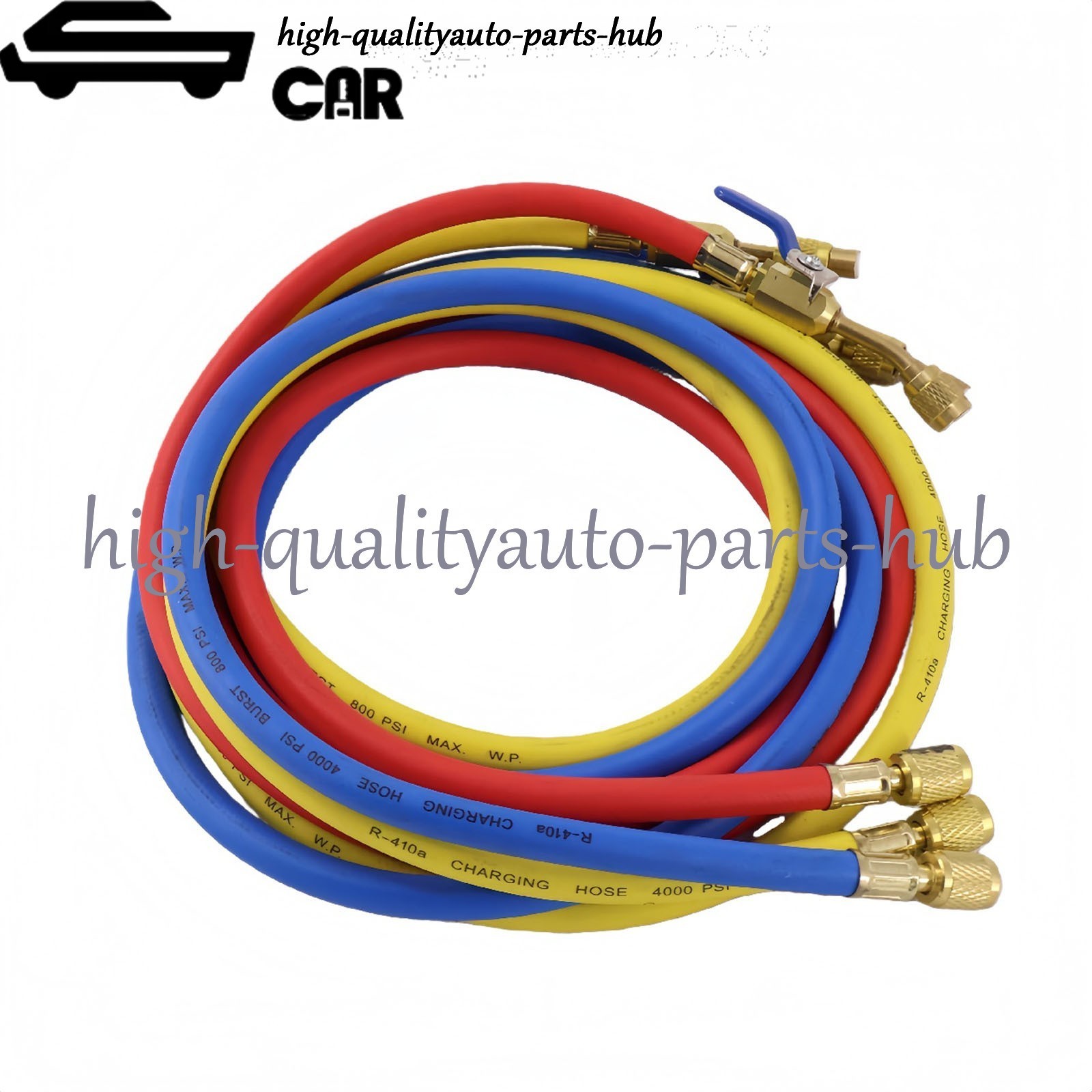 3Pack 29986 Plus II 1/4″ Hose with Compact Ball Valve 72″ for R-410A Refrige US